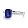 2 CT. Petite Trellis Lab Grown Sapphire Gemstone Ring sold by MSBLUE Jewelry
