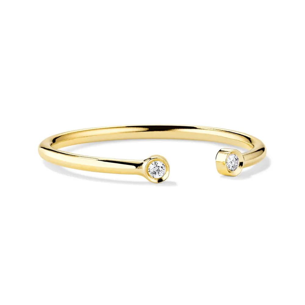 Slim Lab Grown Diamonds Open Ring sold by MSBLUE Jewelry