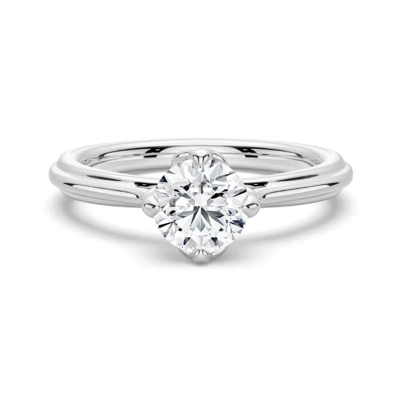 1.5 CT. Solitaire Round-Cut Moissanite Engagement Ring sold by MSBLUE Jewelry