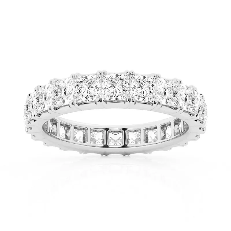 5ctw. Princess Cut Moissanite Eternity Band sold by MSBLUE Jewelry