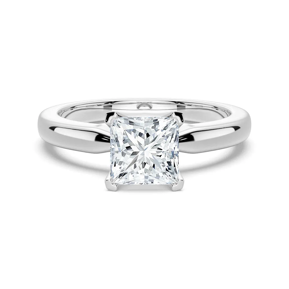1.5 CT. Princess Cut Moissanite Engagement Ring sold by MSBLUE Jewelry