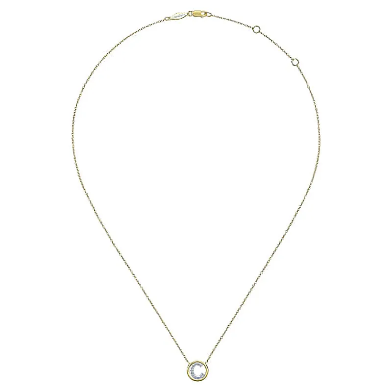 Round Pavé Initial C Pendant Necklace sold by MSBLUE Jewelry product image thumbnail 4