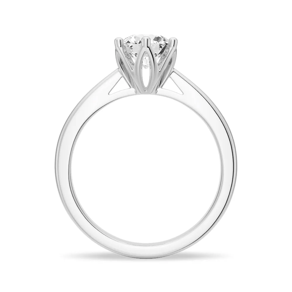 1 CT. Classic Six - Prong Moissanite Engagement Ring sold by MSBLUE Jewelry product image thumbnail 4