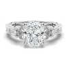 Vintage Celtic Knots Design Oval Moissanite Engagement Ring sold by MSBLUE Jewelry