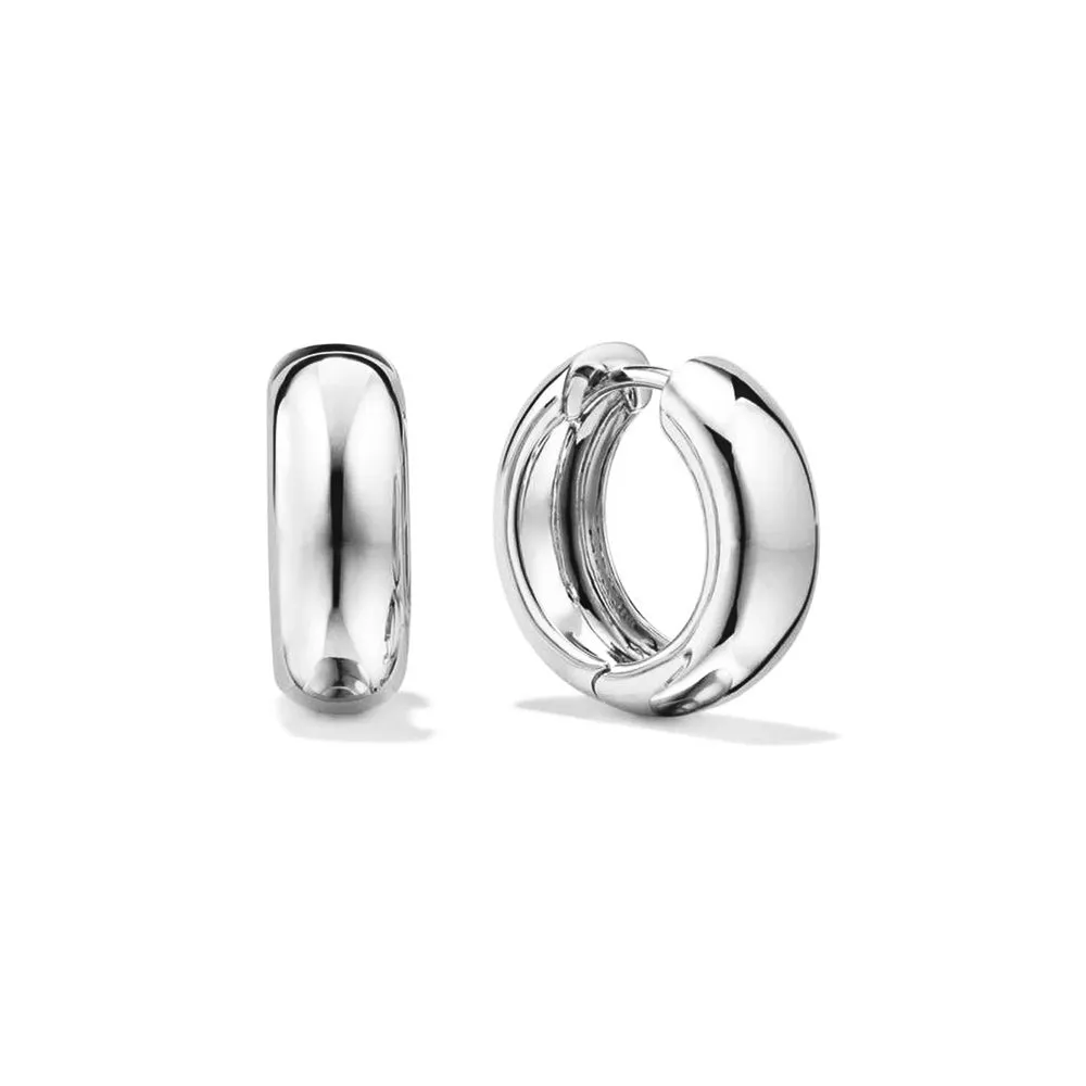 Chunky Medium Hoop Earrings sold by MSBLUE Jewelry product image thumbnail 2