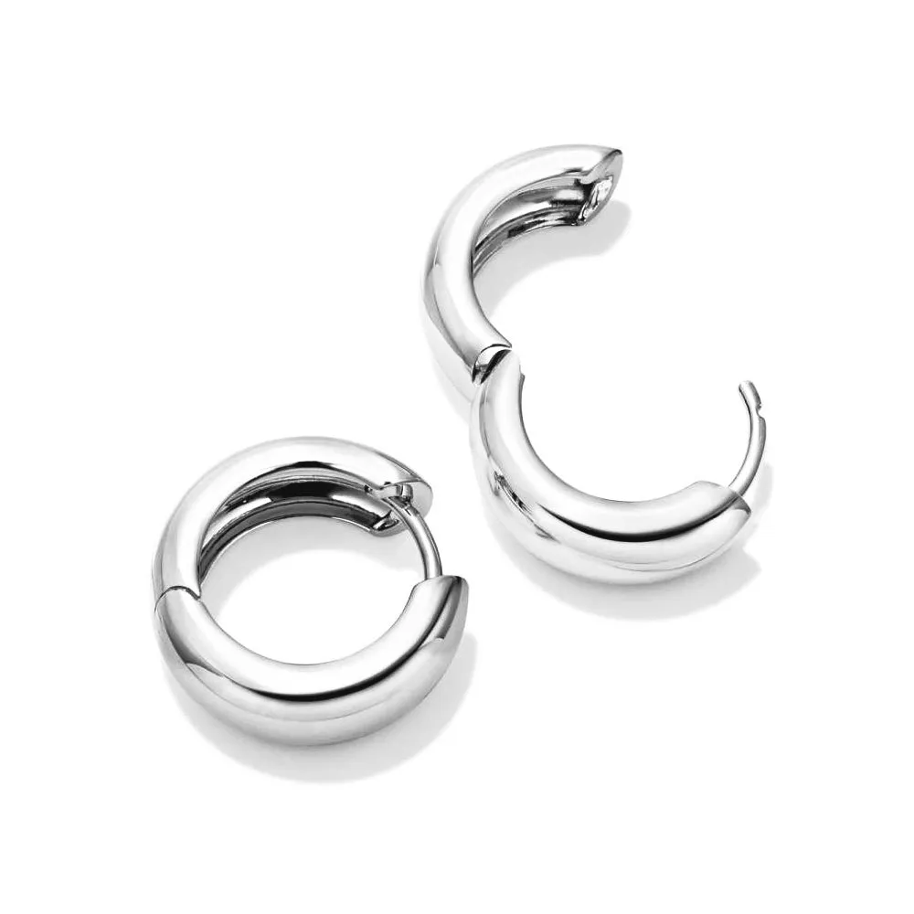 Chunky Medium Hoop Earrings sold by MSBLUE Jewelry product image thumbnail 5