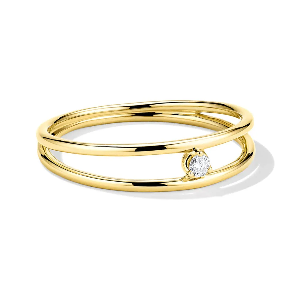 Lab Grown Diamond Double Stacker Band sold by MSBLUE Jewelry product image thumbnail 3