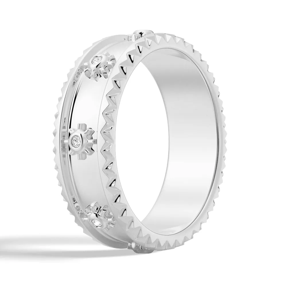 Modern Sunshine Round Cut Moissanite Fashion Ring sold by MSBLUE Jewelry product image thumbnail 3