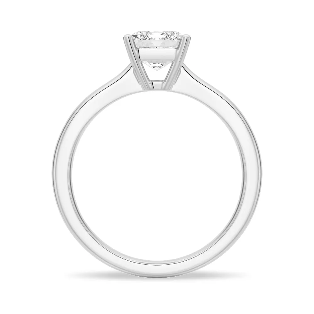 2 CT. Tapered Solitaire Emerald Cut Engagement Ring sold by MSBLUE Jewelry product image thumbnail 4