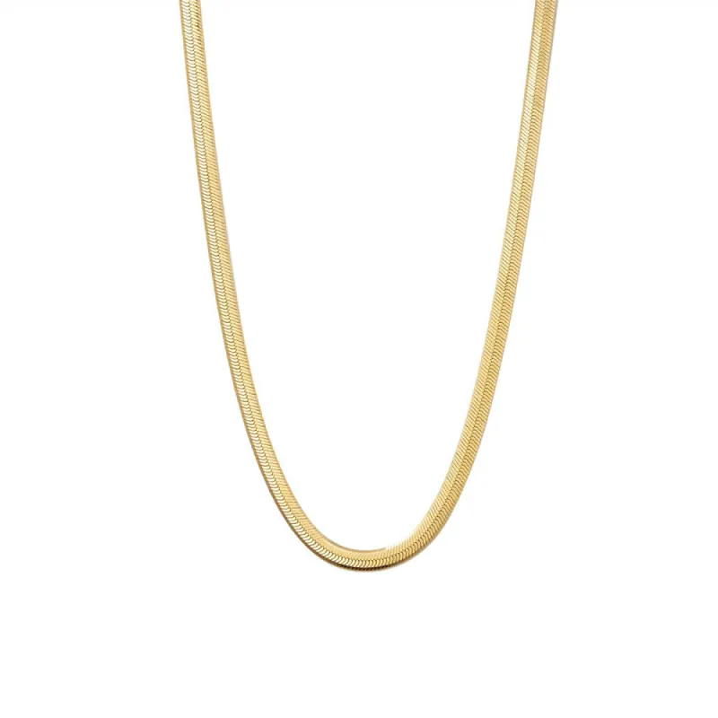 Bold Herringbone Chain Necklace sold by MSBLUE Jewelry