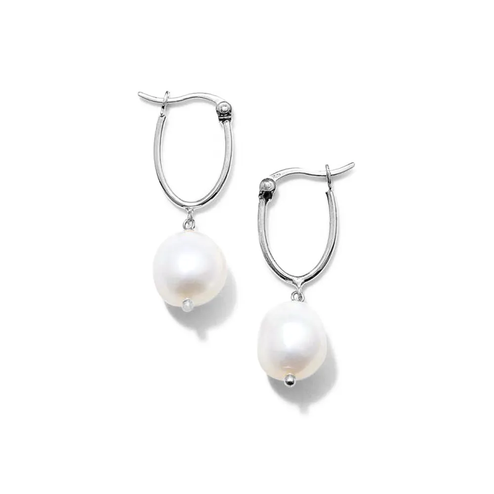 Minimalist Freshwater Pearl Drop Earrings sold by MSBLUE Jewelry product image thumbnail 2