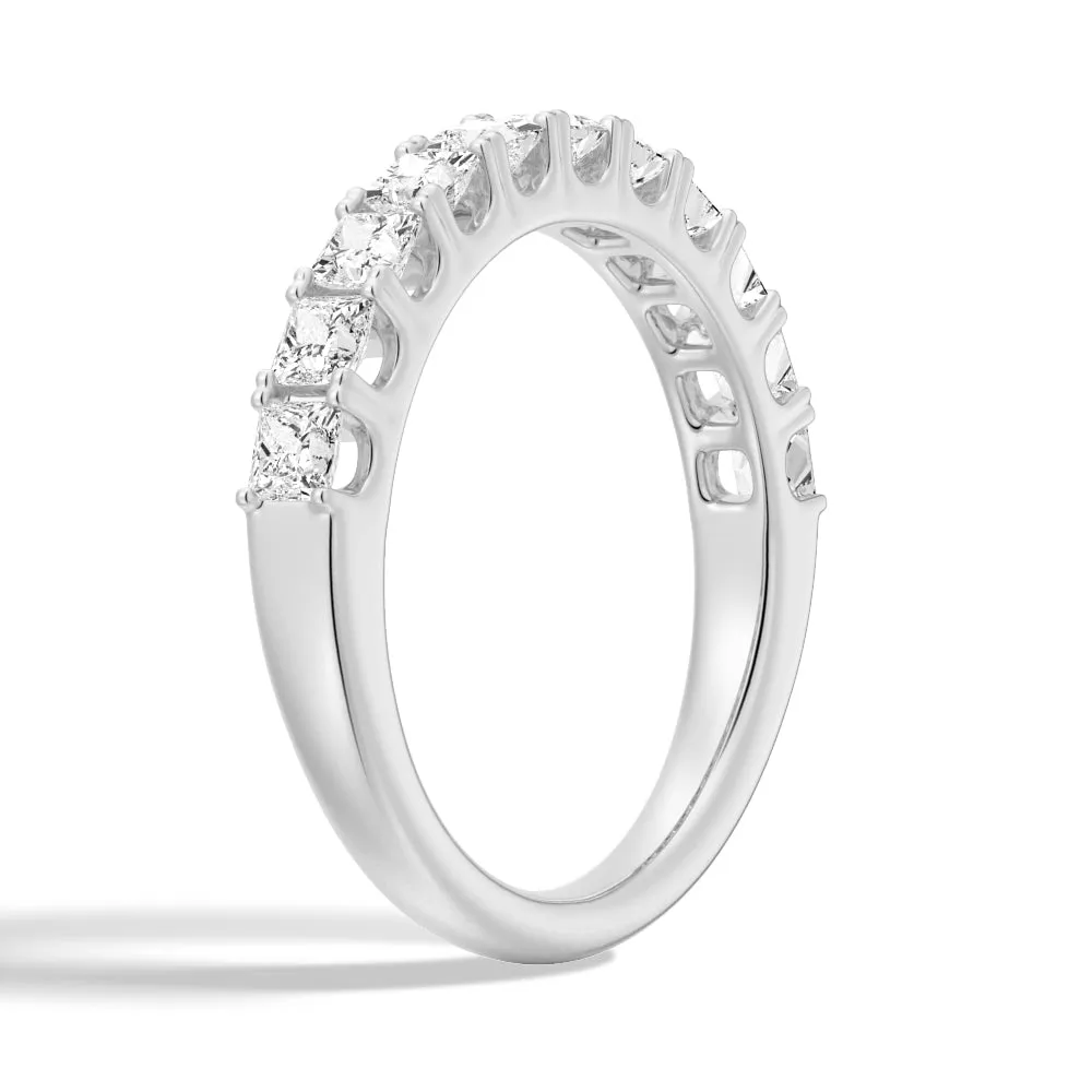 1.65 ctw Princess Cut Moissanite Half Eternity Band sold by MSBLUE Jewelry product image thumbnail 4