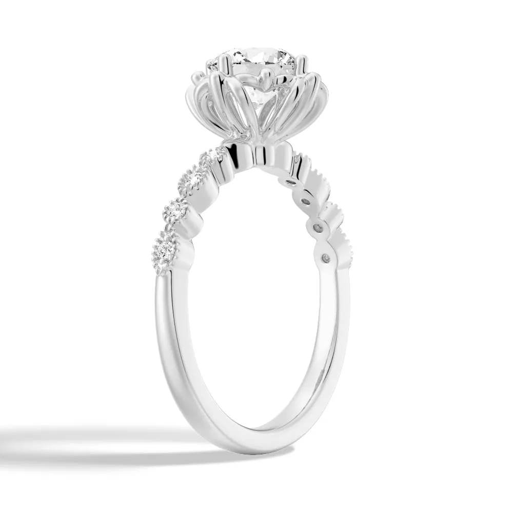 1 CT. Elegant Round-Cut Engagement Ring sold by MSBLUE Jewelry product image thumbnail 2