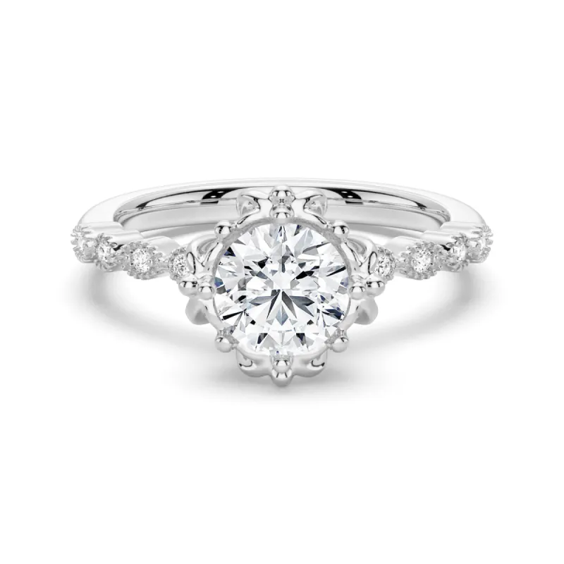1 CT. Elegant Round-Cut Engagement Ring sold by MSBLUE Jewelry