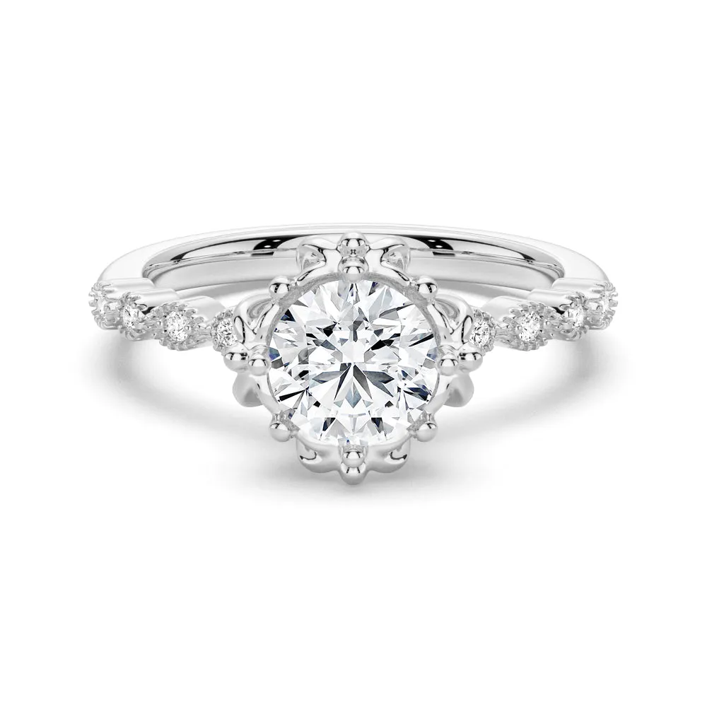 1 CT. Elegant Round-Cut Engagement Ring sold by MSBLUE Jewelry