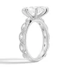 Vintage Infinity Milgrain Marquise Moissanite Engagement Ring sold by MSBLUE Jewelry