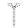Vintage Infinity Milgrain Marquise Moissanite Engagement Ring sold by MSBLUE Jewelry