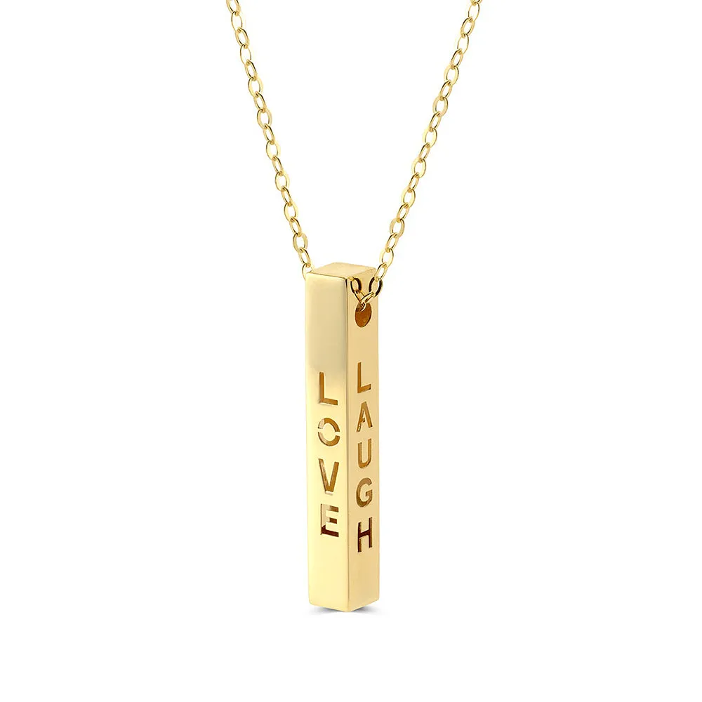 "LIVE - LOVE - LAUGH" Engravable Energy Necklace sold by MSBLUE Jewelry product image thumbnail 5