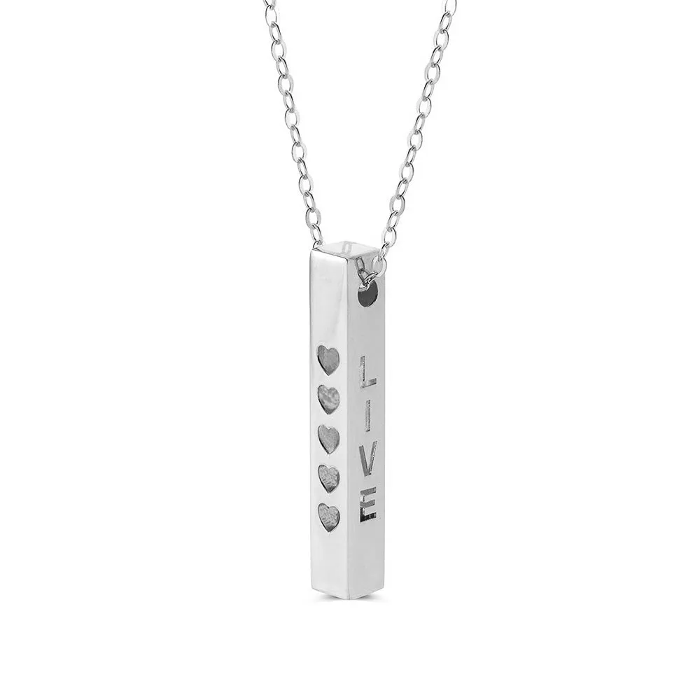 "LIVE - LOVE - LAUGH" Engravable Energy Necklace sold by MSBLUE Jewelry product image thumbnail 2