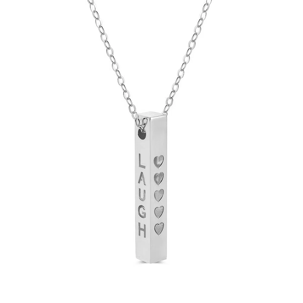 "LIVE - LOVE - LAUGH" Engravable Energy Necklace sold by MSBLUE Jewelry product image thumbnail 4