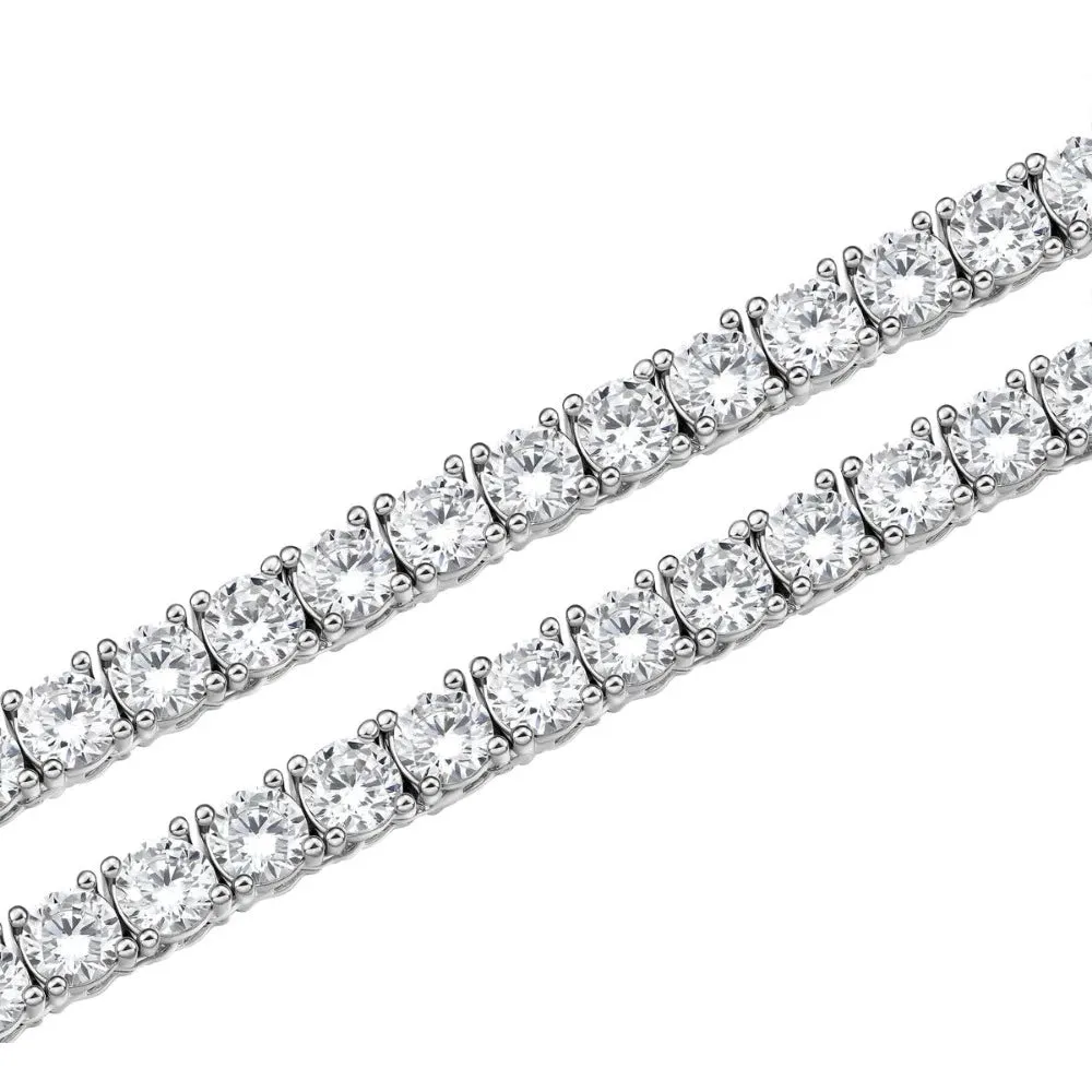 3mm Iced Moissanite Tennis Chain sold by MSBLUE Jewelry product image thumbnail 2