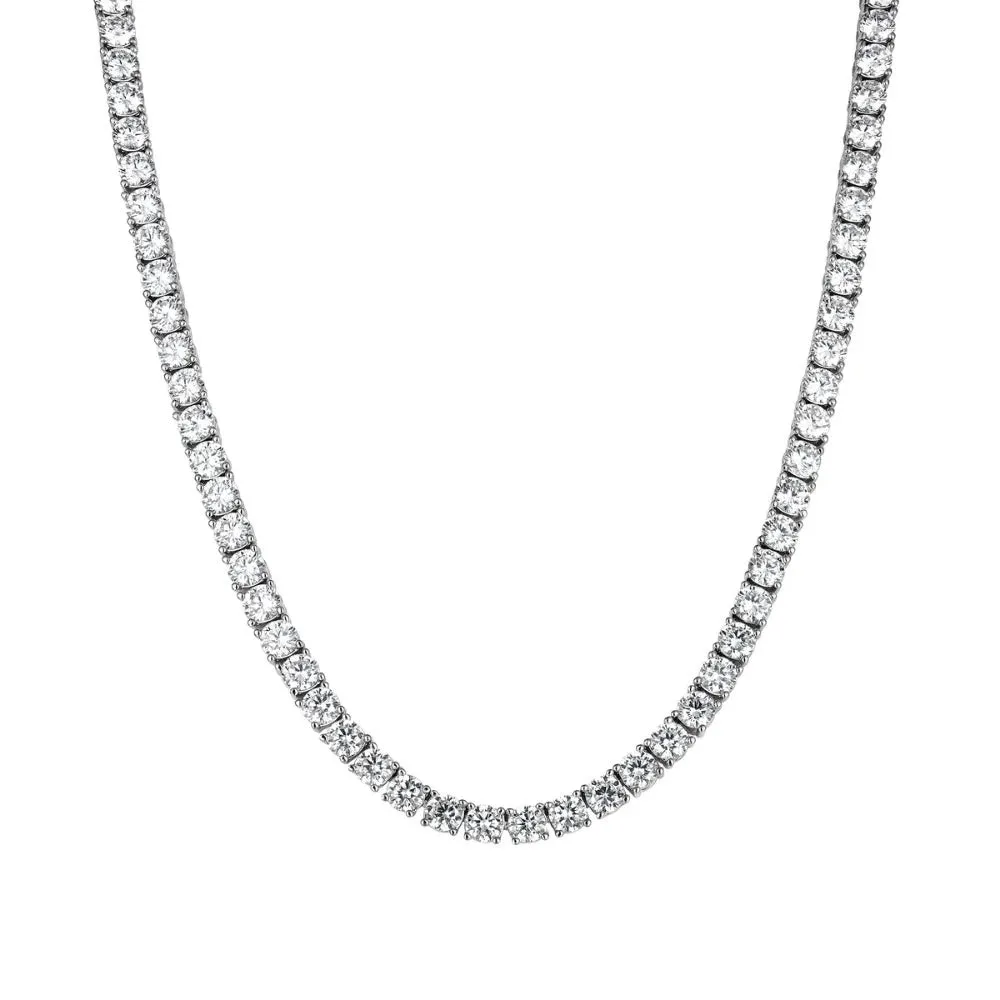 3mm Iced Moissanite Tennis Chain sold by MSBLUE Jewelry