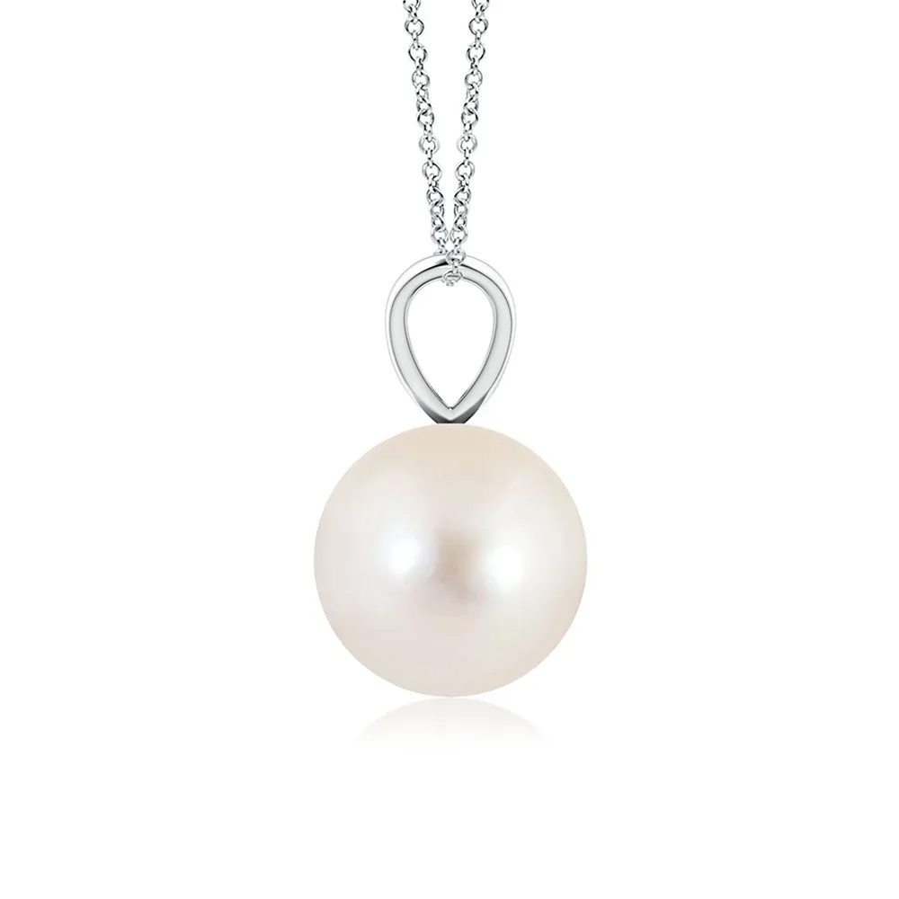 8mm Freshwater Cultured Pearl Solitaire V Bale Pendant sold by MSBLUE Jewelry product image thumbnail 4