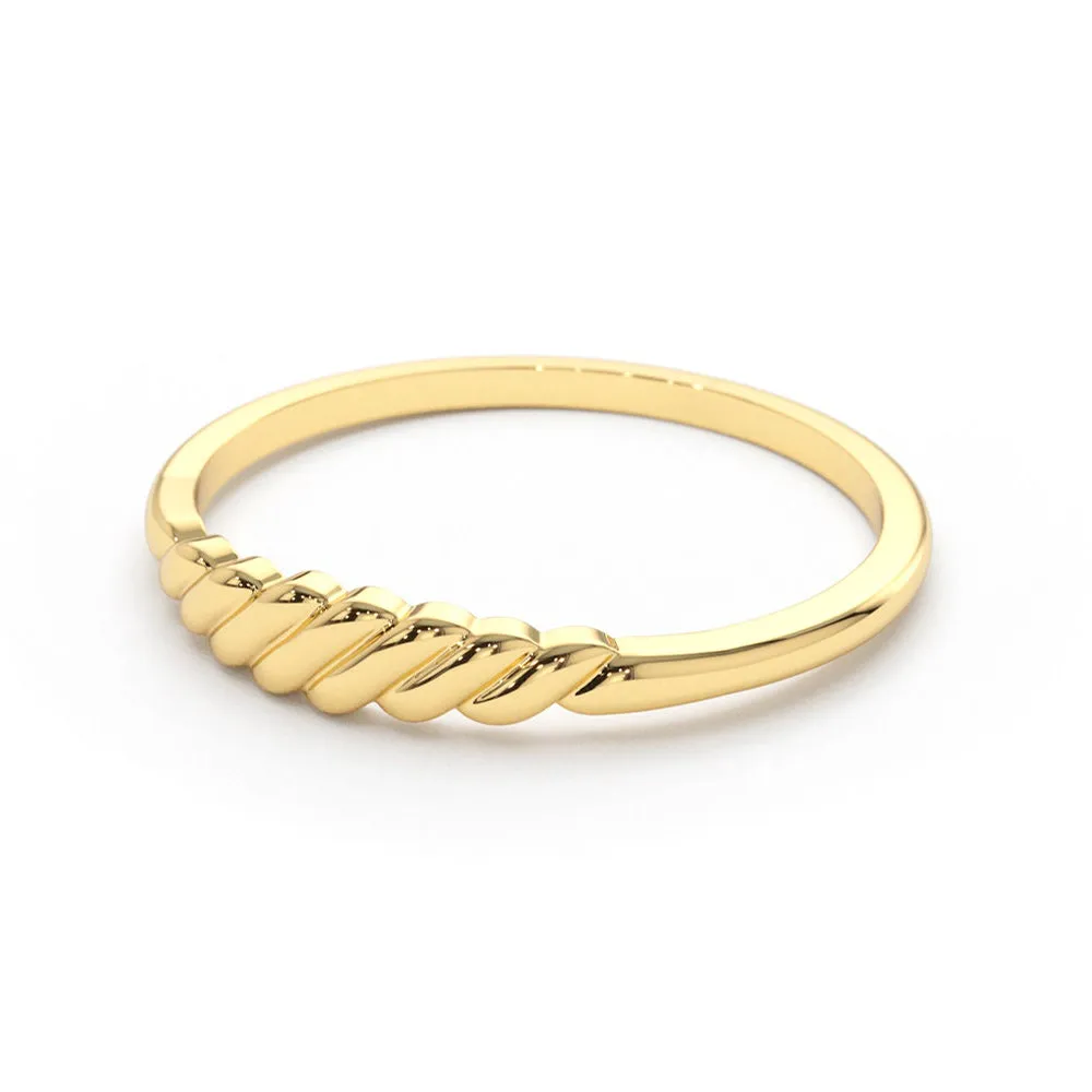 Thin Croissant Stacking Ring sold by MSBLUE Jewelry product image thumbnail 3