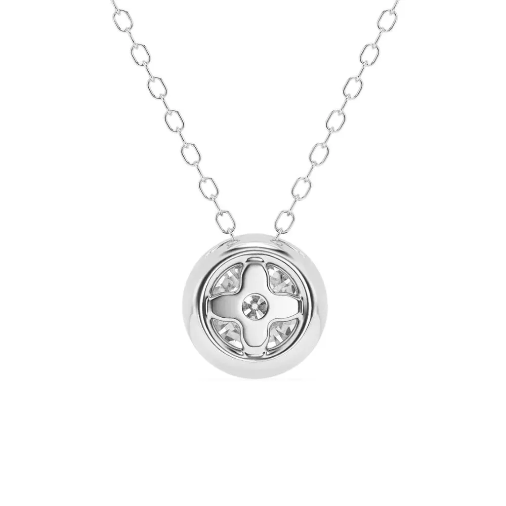 1 CT. Round Cut Moissanite Bezel Set Pendant Necklace sold by MSBLUE Jewelry product image thumbnail 5