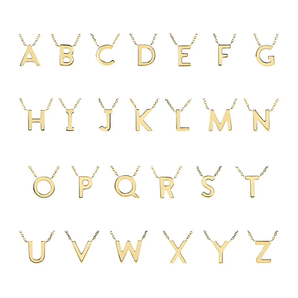 Simple Initial Necklace sold by MSBLUE Jewelry product image thumbnail 3