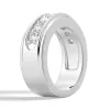 6mm Channel Set Moissanite Men's Wedding Band sold by MSBLUE Jewelry