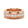 6mm Channel Set Moissanite Men's Wedding Band sold by MSBLUE Jewelry