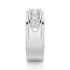 6mm Channel Set Moissanite Men's Wedding Band sold by MSBLUE Jewelry