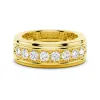 6mm Channel Set Moissanite Men's Wedding Band sold by MSBLUE Jewelry