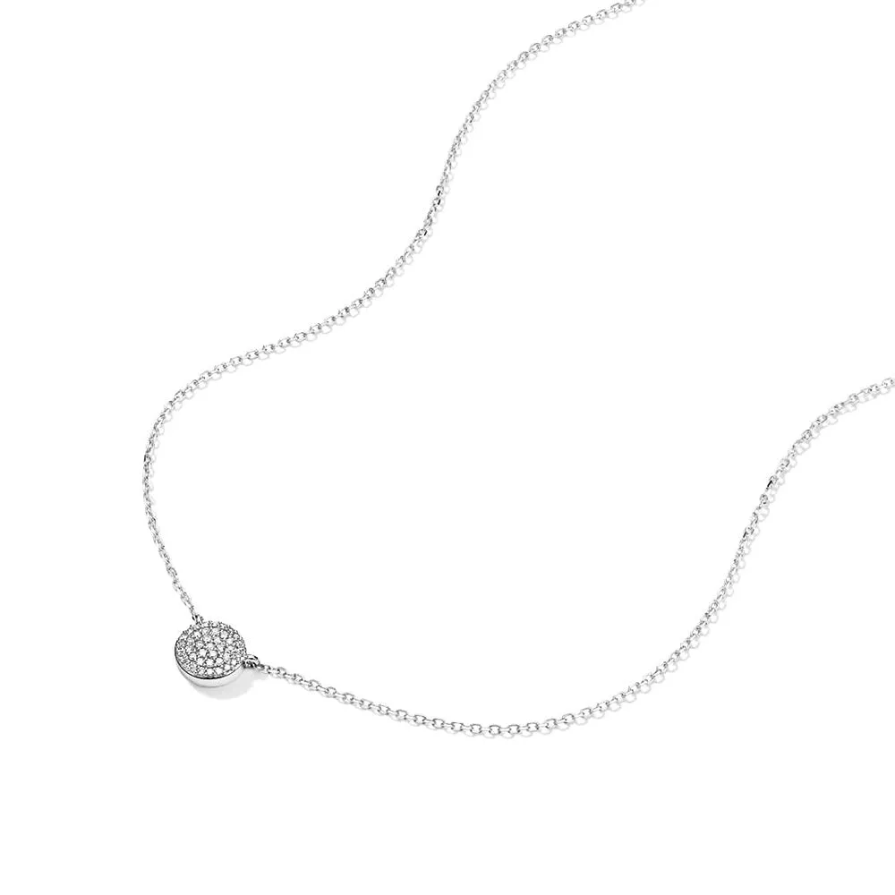 Pavé Lab Grown Diamond Circle Necklace Pendant sold by MSBLUE Jewelry product image thumbnail 4