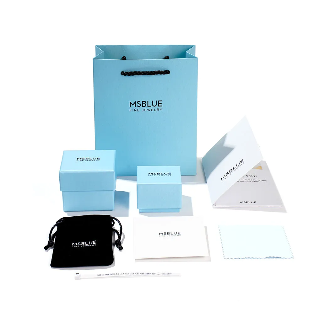 1.4 CT. Floating Cushion Emerald and Pavé Halo Drop Earrings sold by MSBLUE Jewelry product image thumbnail 2