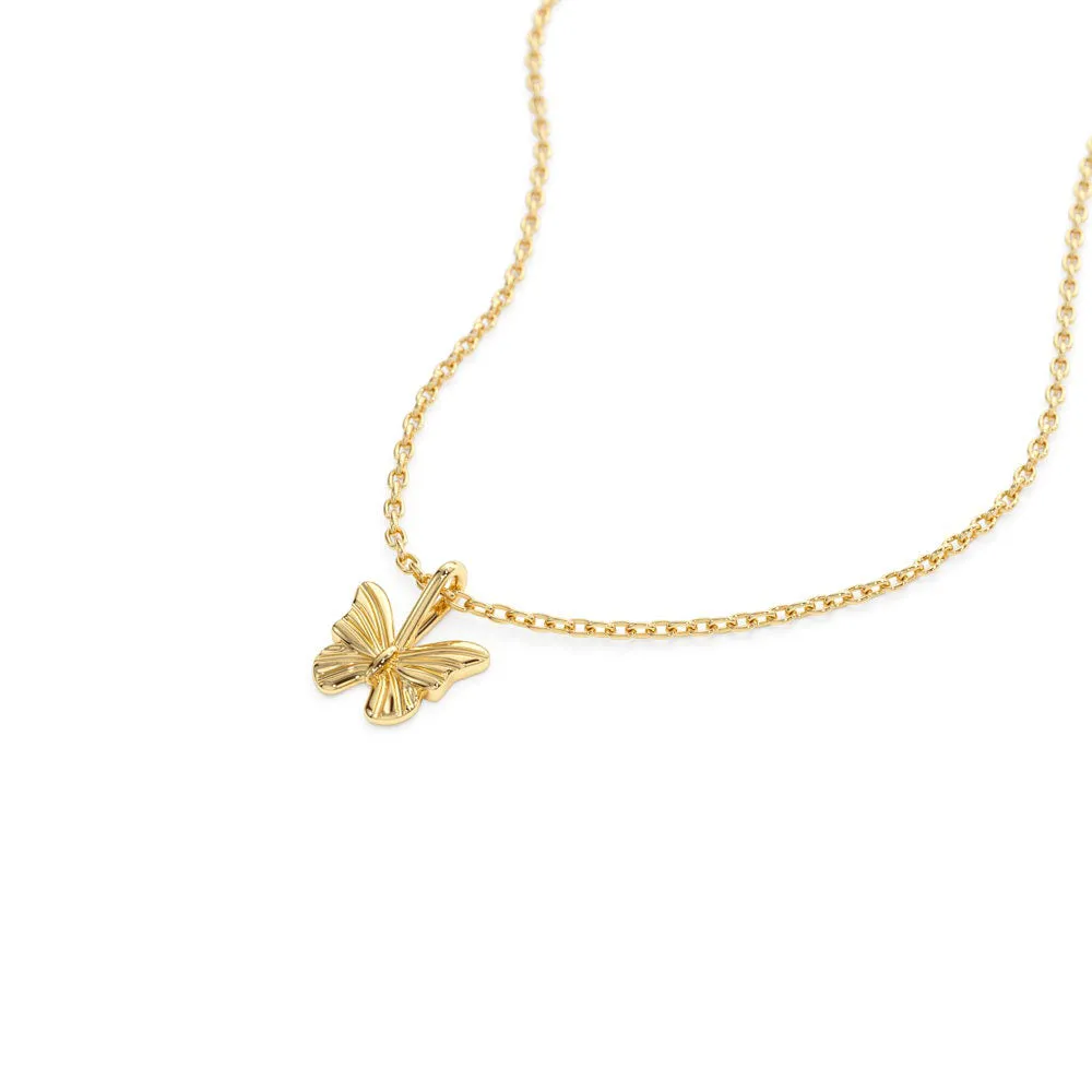 Minimalist Butterfly Charm Necklace sold by MSBLUE Jewelry product image thumbnail 3