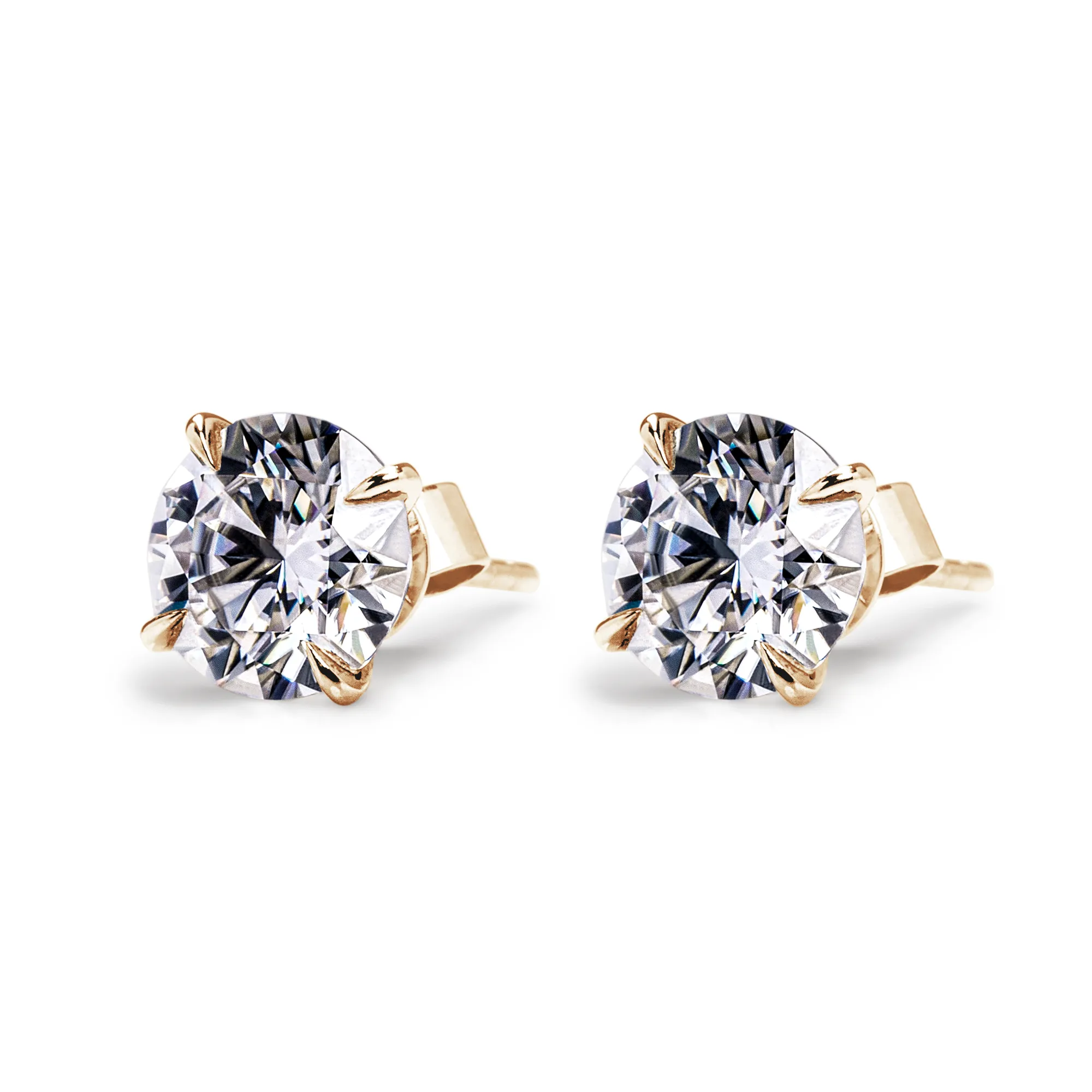 1 CT. Brilliant Moissanite Earring Studs sold by MSBLUE Jewelry product image thumbnail 5