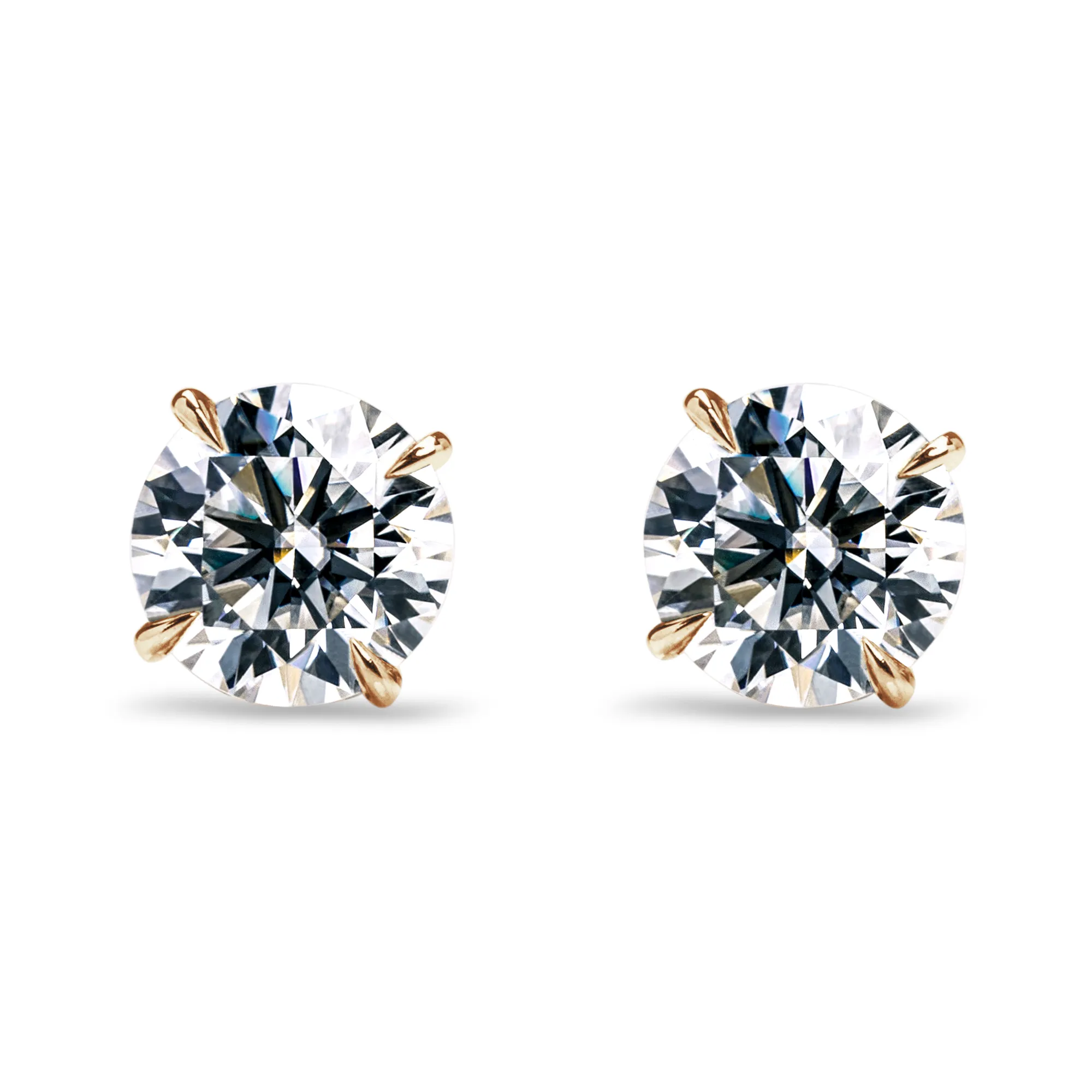 1 CT. Brilliant Moissanite Earring Studs sold by MSBLUE Jewelry product image thumbnail 2