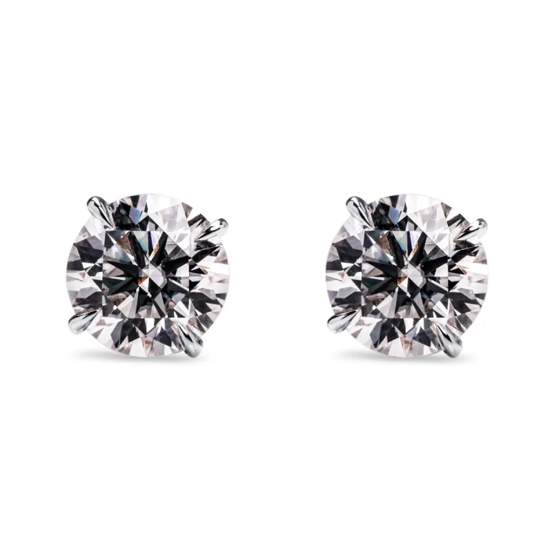 1 CT. Brilliant Moissanite Earring Studs sold by MSBLUE Jewelry