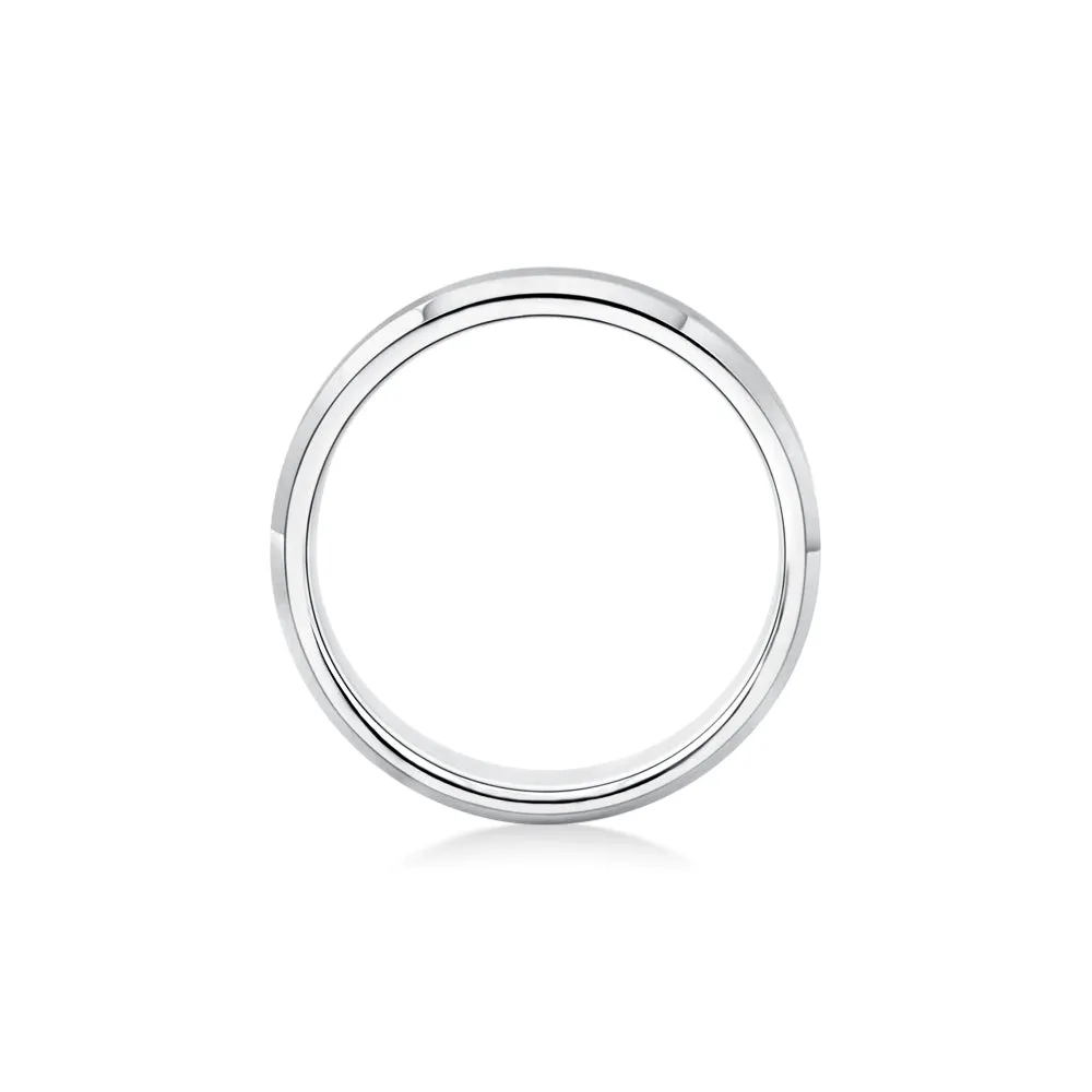 7mm Brushed Finish Men's Wedding Band With Beveled Edges sold by MSBLUE Jewelry product image thumbnail 5