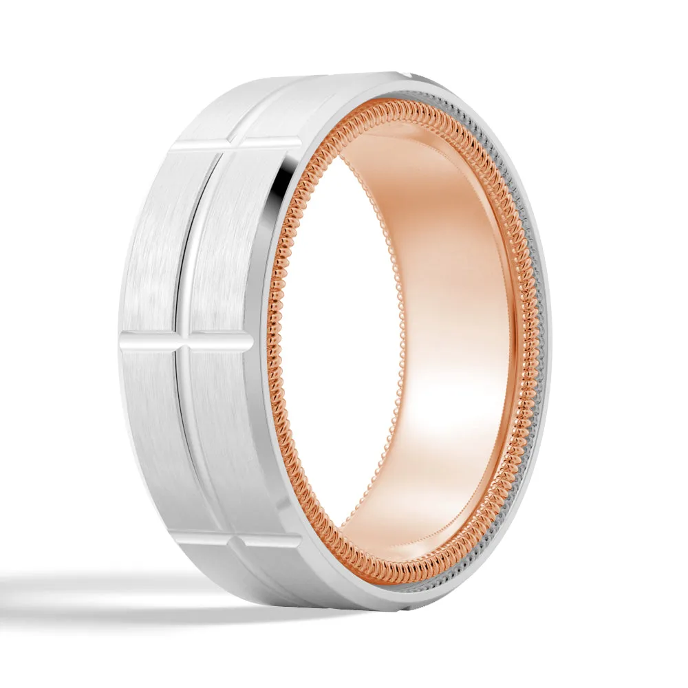 7.5mm Modern Design Men's Band sold by MSBLUE Jewelry product image thumbnail 4