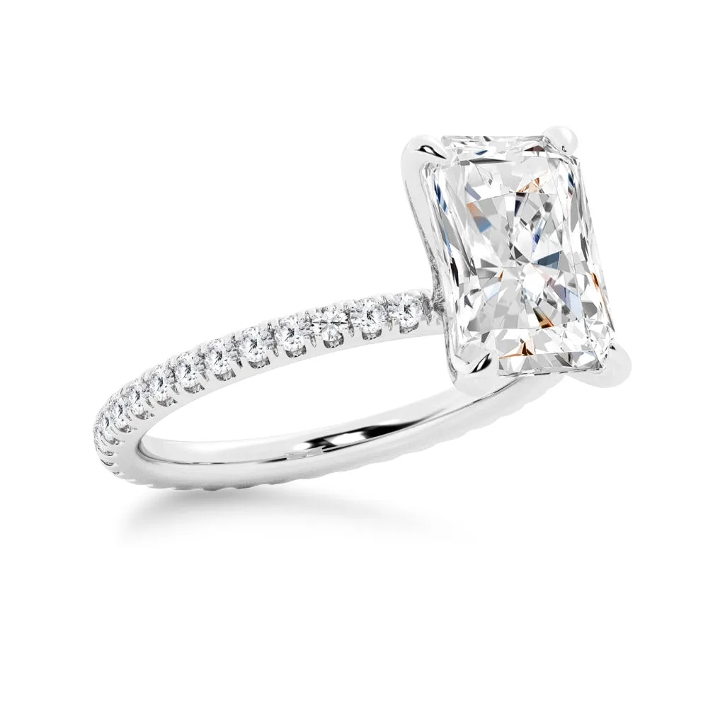 Radiant Cut Engagement Ring sold by MSBLUE Jewelry product image thumbnail 4
