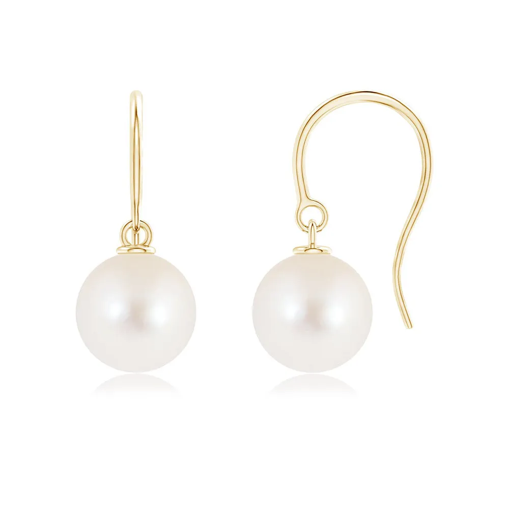 8mm Classic Freshwater Cultured Pearl Dangle Earrings sold by MSBLUE Jewelry product image thumbnail 3