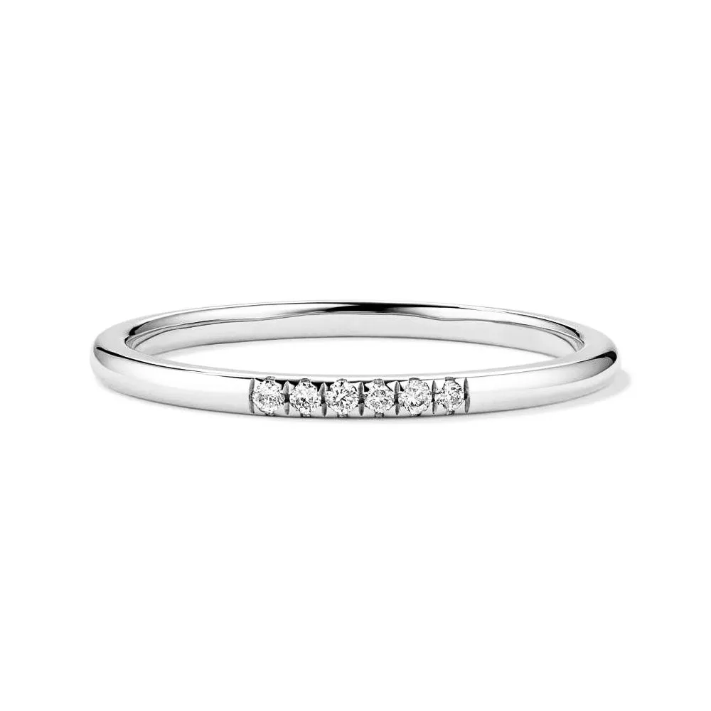 Petite 6 Lab Grown Diamond Line Ring sold by MSBLUE Jewelry product image thumbnail 2