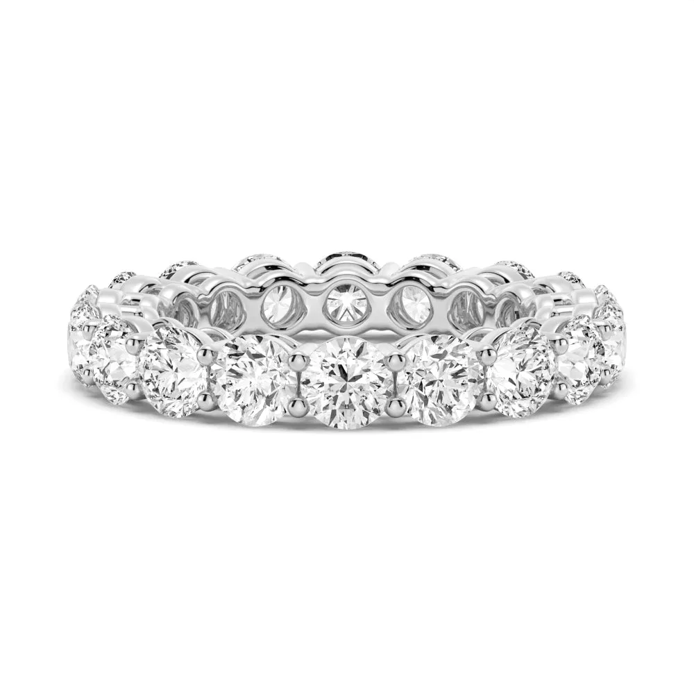 5.4 CT. Shared Prong Round Moissanite Eternity Band sold by MSBLUE Jewelry