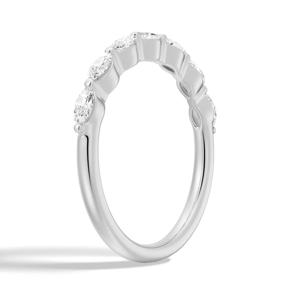 Marquise Shared Prong Moissanite Anniversary Band sold by MSBLUE Jewelry product image thumbnail 4