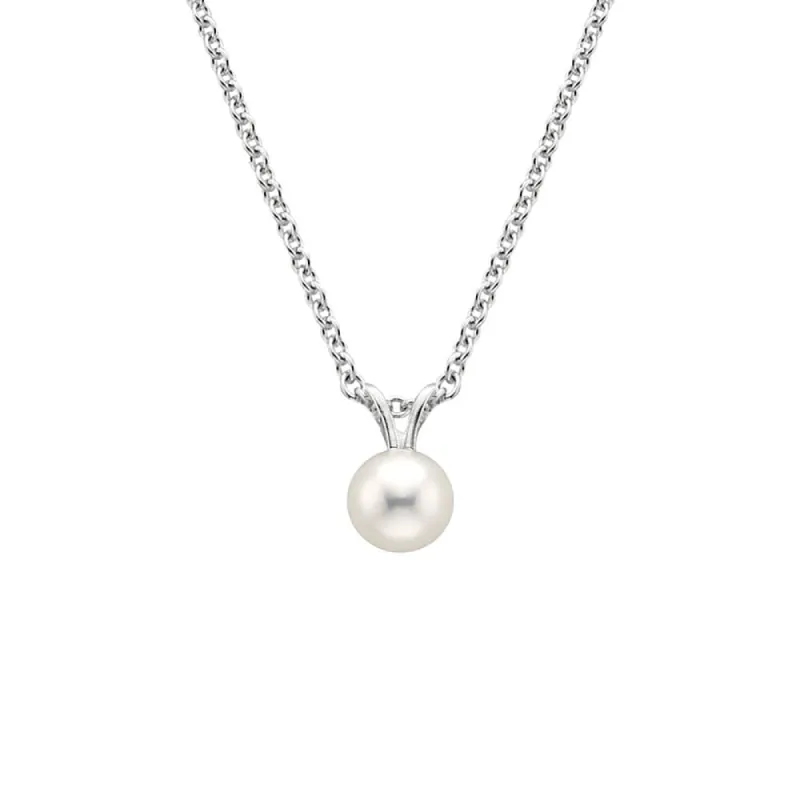 8mm Freshwater Cultured Pearl Pendant sold by MSBLUE Jewelry