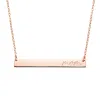 Bar Necklace with Engraving sold by MSBLUE Jewelry