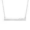 Bar Necklace with Engraving sold by MSBLUE Jewelry